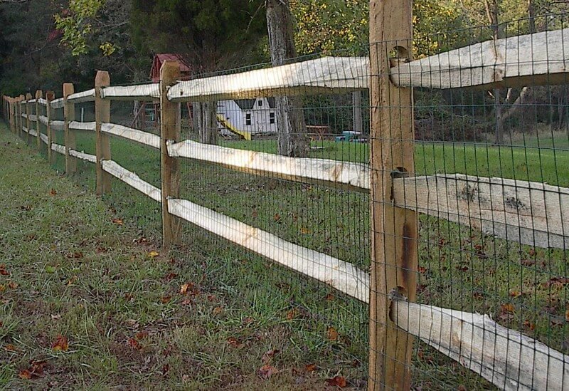 3 Rail Split Rail With Mesh